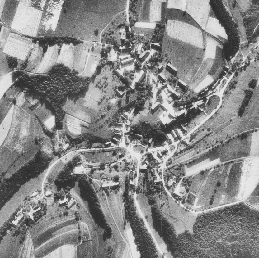 Letecký snímek Drchlavy 1938